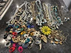 Vintage Costume Jewelry Lot Monet Sarah Coventry Necklaces Brooches Earrings Mix