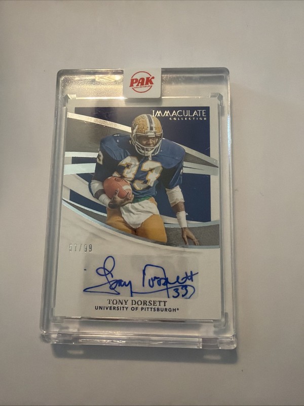 2021 Panini Immaculate Collection Collegiate Tony Dorsett Auto /99