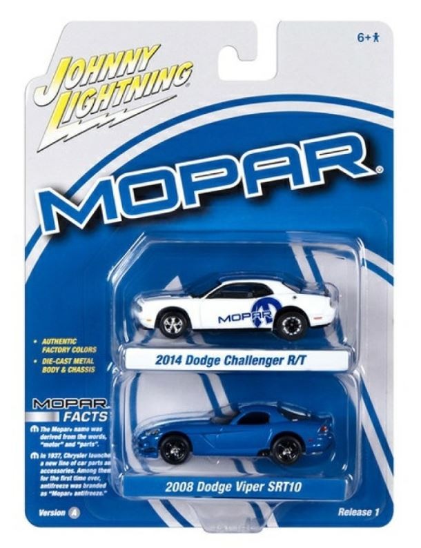 DODGE Viper et Challenger Johnny Lightning miniatures pour diorama US