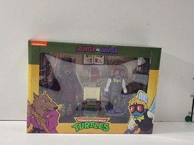 A911 NECA Teenage Mutant Ninja Turtles Splinter vs Baxter Target Exclusive Figs