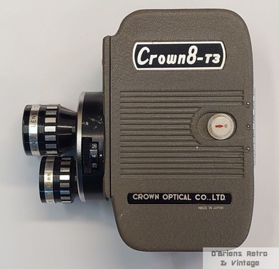 フィルムカメラ M9858 Canon Camera Company Inc. Japan Crown8‑T3 8mm Movie Camera – Japan – Untested – Clean Condition