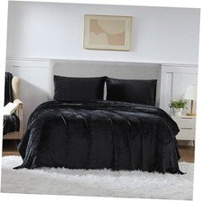 Fleece Sheets Size Deep Pocket Bedding Toasty Warm Microfleece Bed Full Black