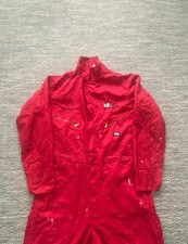 Dickies RedHawk Coveralls Long Sleeved Workwear 39” Waist Red  Large 7150