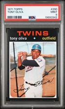 1971 TOPPS #290 TONY OLIVA PSA 9
