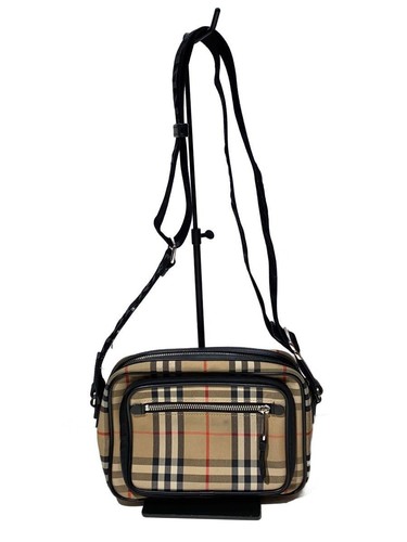 BURBERRY Shoulder Bag BEG Check 8010152 Used