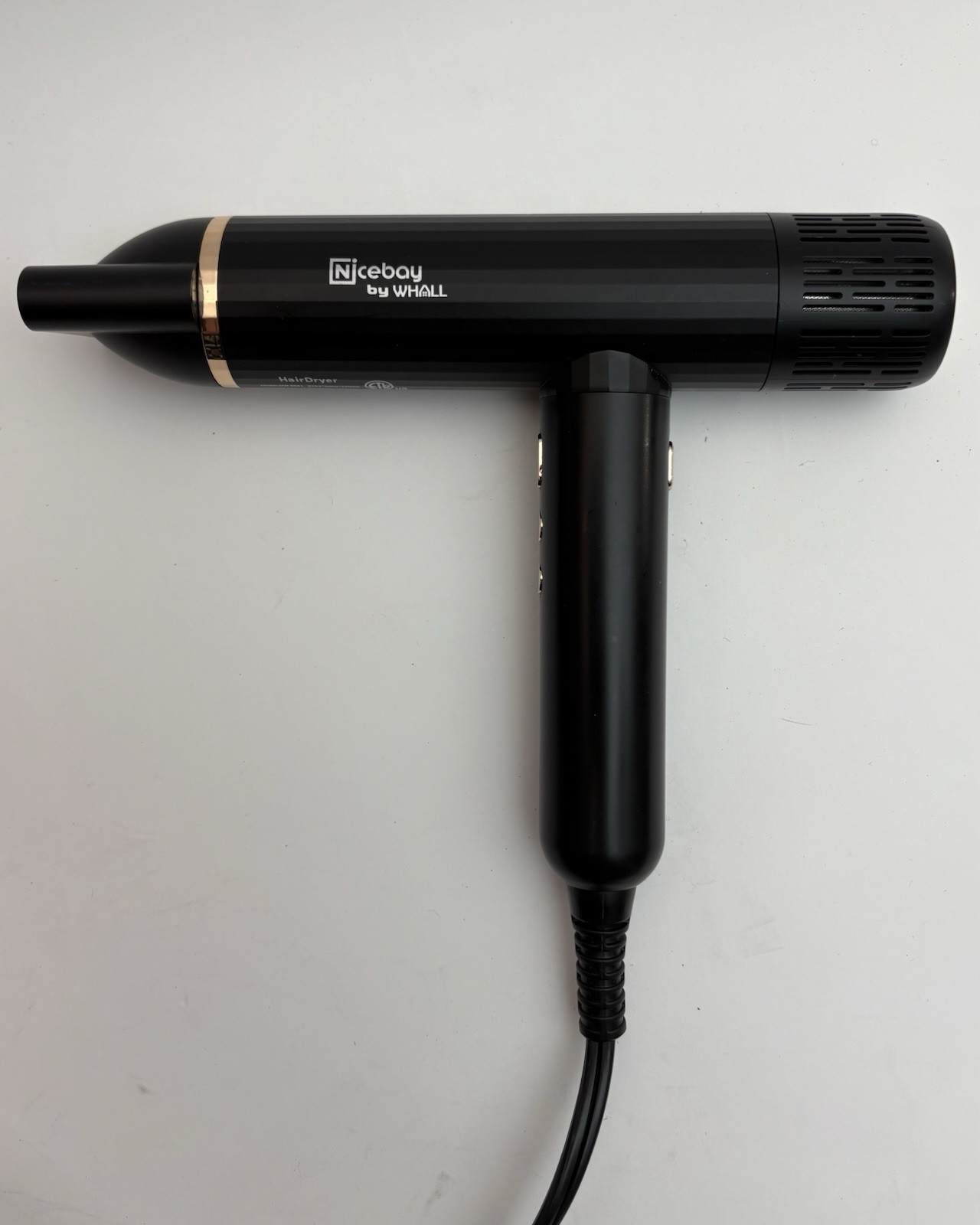 Whall Nicebay DW-9041 Black 110000RPM Ultra High Speed Ionic Hair Dryer 1 Attach