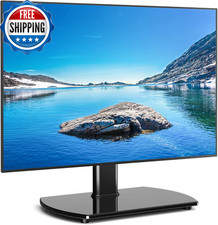 Universal Swivel TV Stand for 27-50 55 60 Inch Tvs, Height Adjustable Table Top