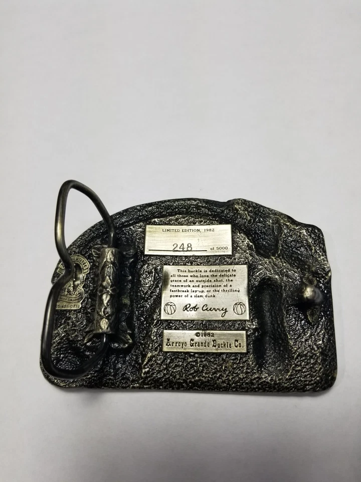 Basketball Belt Buckle Brass Ventage By Arroyo- USA  Great Christmas Gift Idea - Image 3 of 4