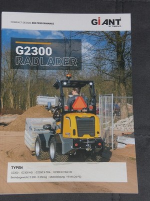 Giant G2300 Wheel Loader Brochure (26076)