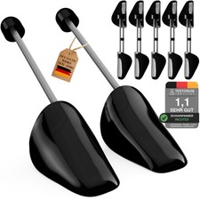 5 pairs of shoe trees shoe shaper variable size 3844, Black