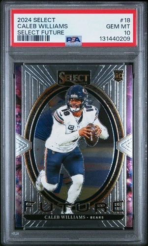 2024 Panini Select - Select Future Caleb Williams #18 (RC) PSA 10