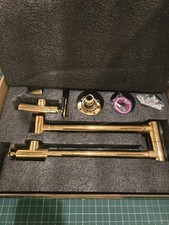 Brushed Gold Pot Filler Faucet Wall Mount Brass Folding Extendable FREE SHIP