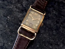 Rare 40s Hamilton Men’s Essex 17 Jewels Wristwatch 10K GF Art Deco
