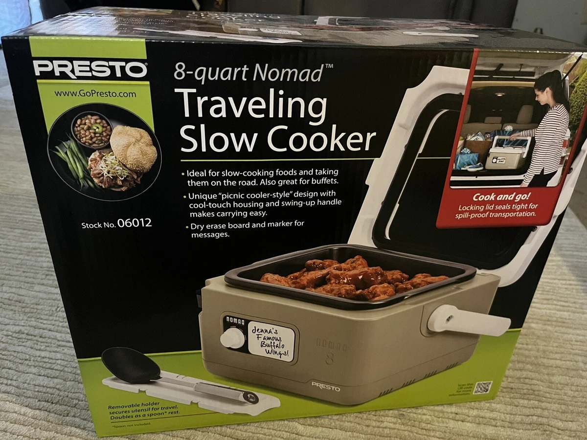 Presto Appliances - Use the Presto Nomad™ Traveling Slow Cooker to