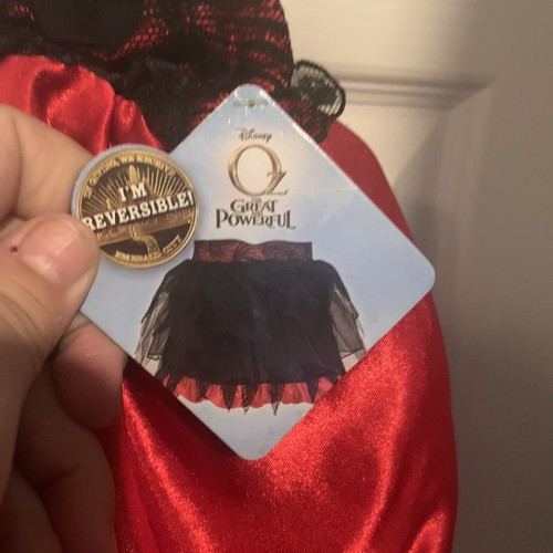 Disney Oz Great Powerful Reversible Tutu Skirt Costume Black Red Child Size 4-6 - Picture 2 of 5