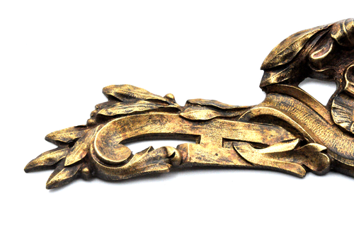 Antique Bronze Pediment, Napoleon I Empire Style Furniture, Vintage Renovation - Picture 4 of 5