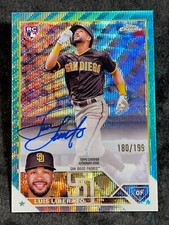 2023 Topps Chrome AQUA WAVE REFRACTOR ROOKIE AUTO Luis Liberato 180/199