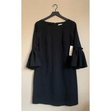 NEW ELIZA J Black Ruffle Sleeve Dress Size 4