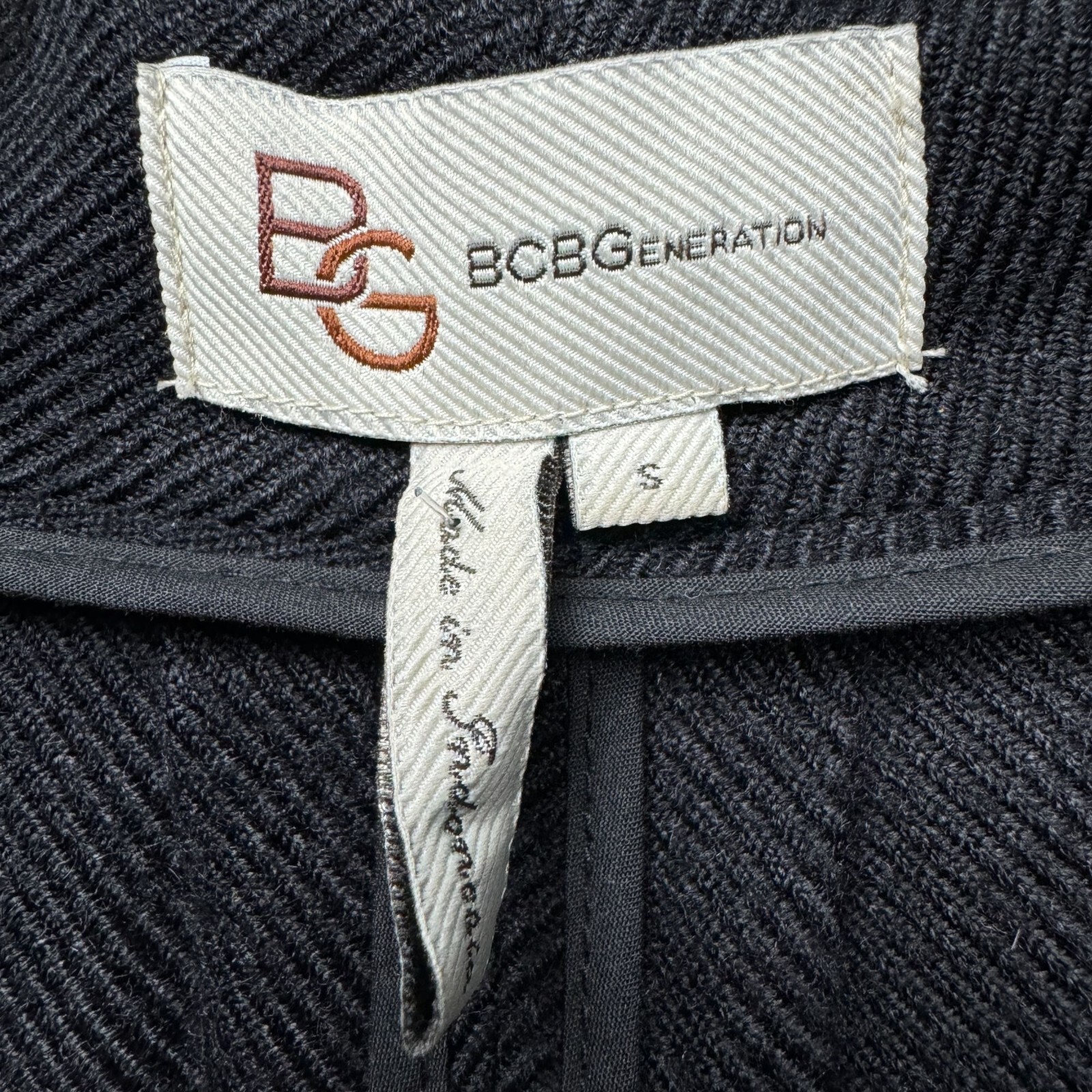 BCBGeneration Black Drape Lapel Jacket Asymmetric… - image 5