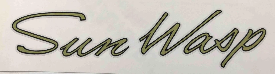 Sun Wasp D/T Aufkleber In Charakteristischer Schrift - Bild 1 von 1