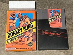 Donkey Kong Classics Nintendo Nes Game + Box Great Condition Authentic