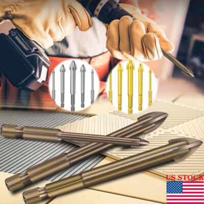 5Pcs Efficient Universal Drilling Tool Multifunctional Cross Alloy Drill Bit