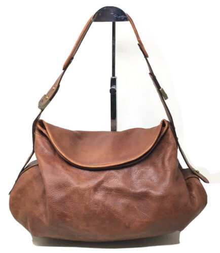 BCBGMAXAZRIA Handbag Brown Leather Hobo Bag Shoul… - image 1