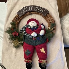 Christmas Snowman Wreath-16  