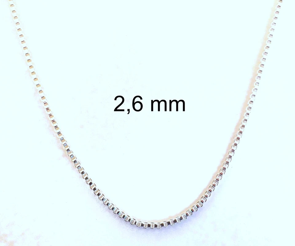 Collana Veneziana argentata uomo donna nuovo girocollo catenina catena collanina - Immagine 2 di 4