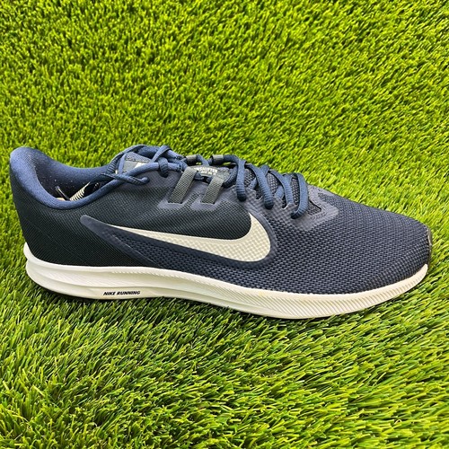Nike Downshifter 9 Navy Blue White Mens Size 13 Running Athletic Shoes Sneakers