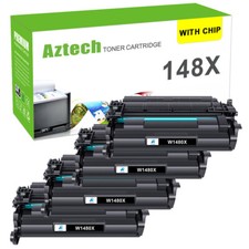 High-Yield Black Toner WITH CHIP For HP 148X W1480X 4001n 4001dn 4001dw 4101fdn