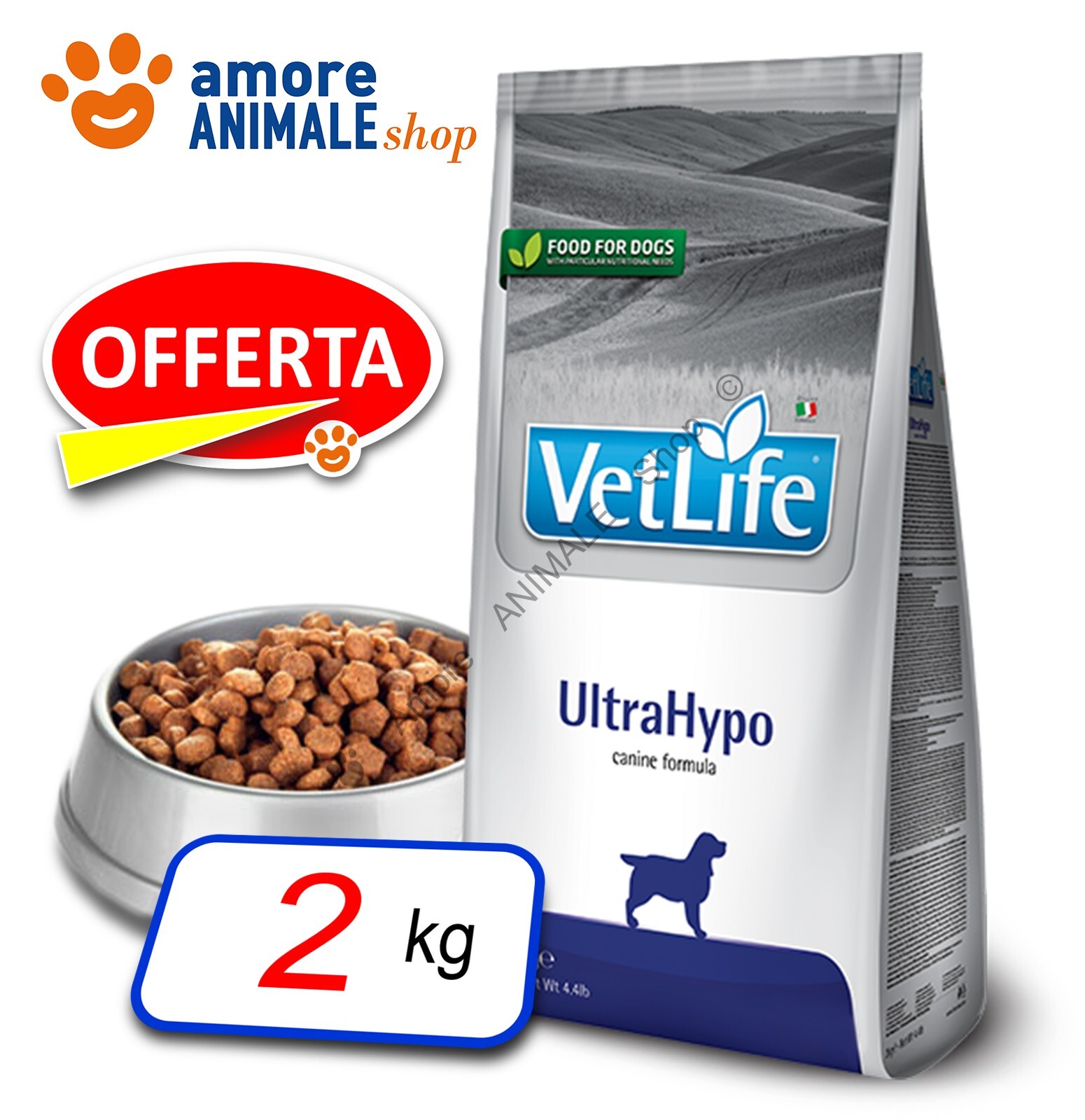Mangime Cane Farmina UltraHypo 2kg | Prezzo e Qualità Veterinaria