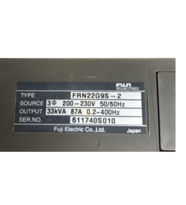 FUJI Electric FRN22G9S-2 INVERTER 