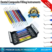 Range of Dental Composite Filling Instruments Restorative Placing Tools
