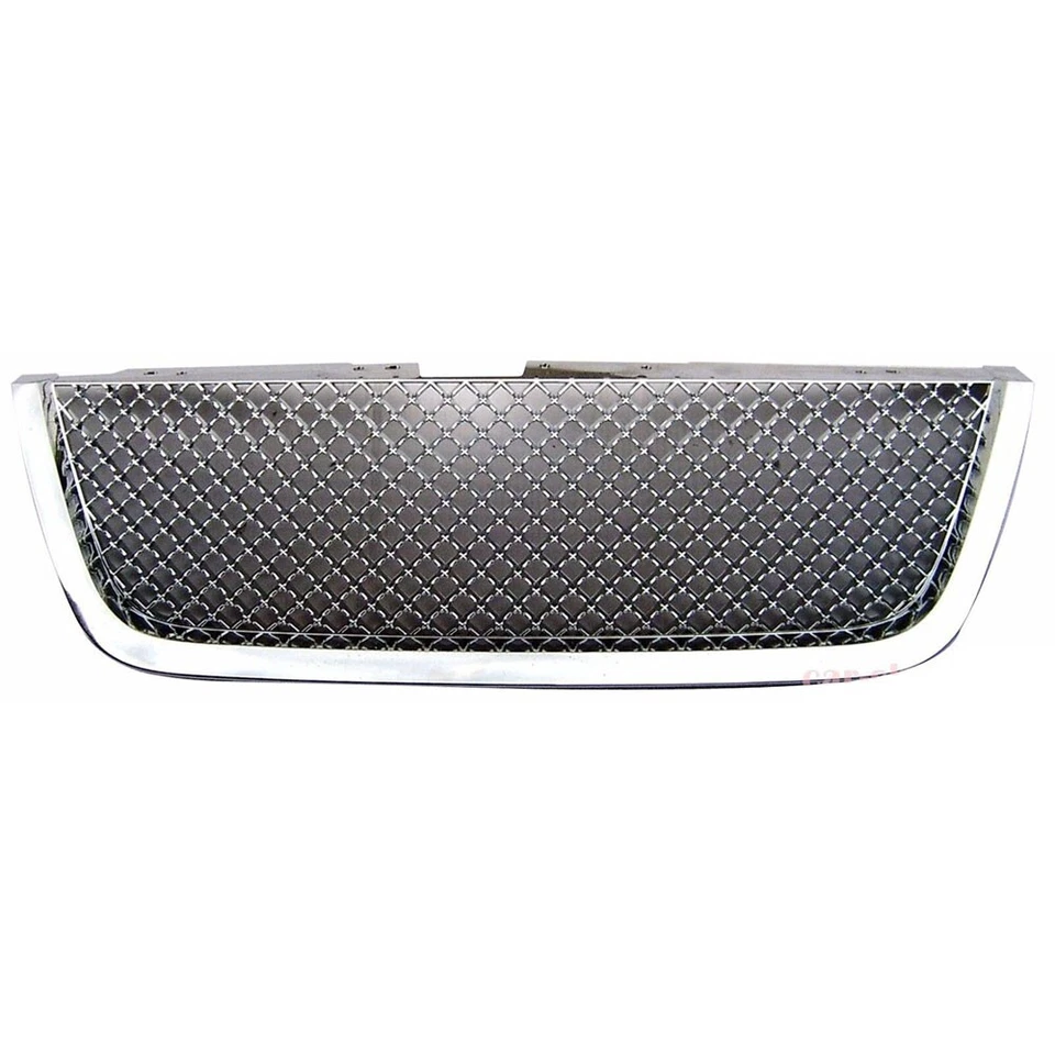 Fit for 2007-2009 GMC Acadia Front Bumper Grille Grill All Chrome B Style - Image 2 of 4