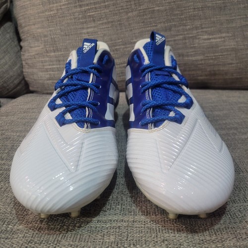 Botines de fútbol bajos de carbono Adidas Freak blancos azul real F97398 talla 14 para hombre - Imagen 11 de 14