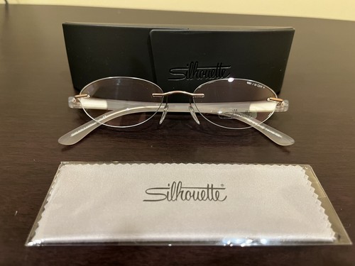 NEW Silhouette 6681 45 6057 7608 Copper & Clear Sides EYEGLASSES 51-17-140 +Case - Picture 10 of 11