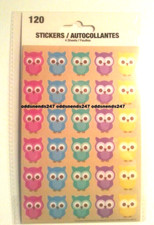 Scrapbooking Stickers OWL 120 Decorations Arts and Crafts Animal Lovers New