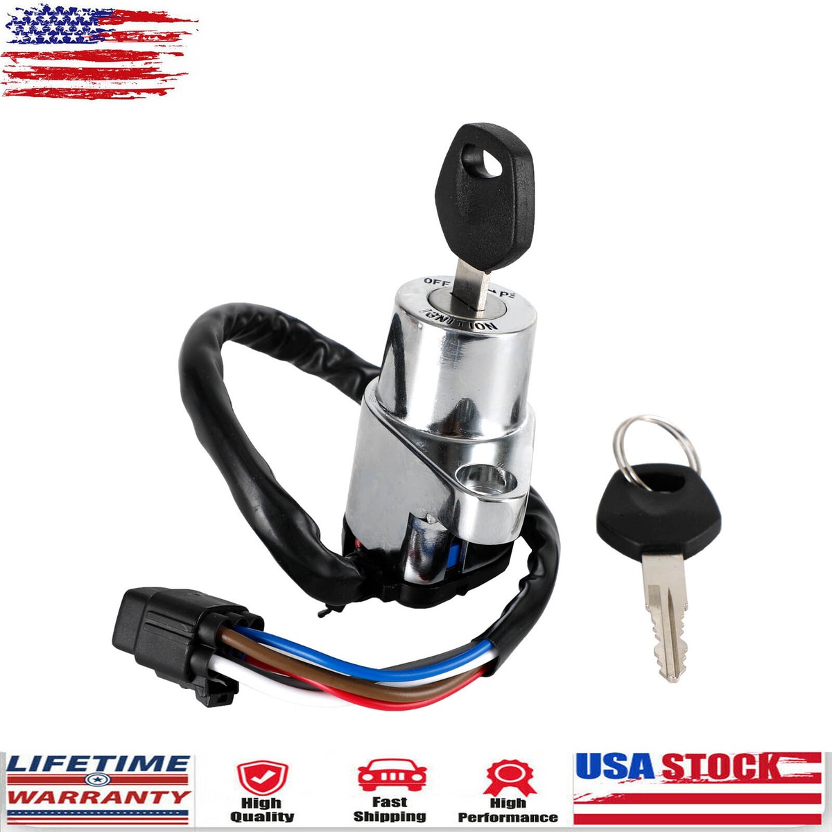 YOR I  IGNITION SWITCH & KEYS FOR KAWASAKI 1998-08 VULCAN 1500