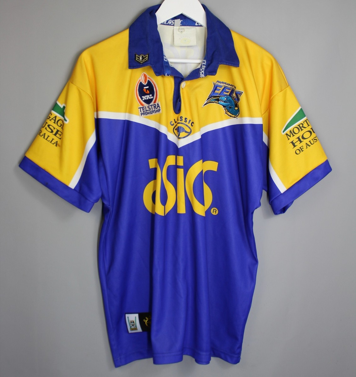 PARRAMATA EELS ASICS 2002 SHIRT JERSEY HOME CLASSIC NRL