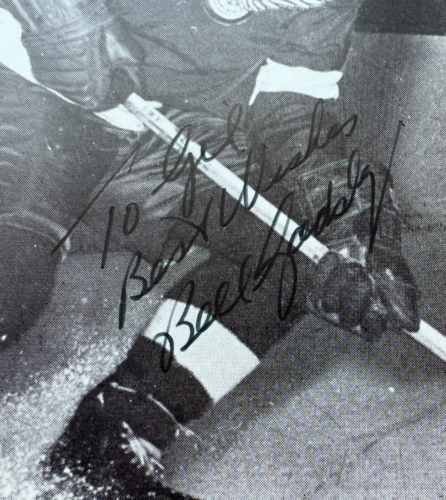 BILL GADSBY ~ foto/cartolina firmata/autografata 3,5x5,5 ~ NHL ~ senza certificato di autenticità - Foto 3 di 4