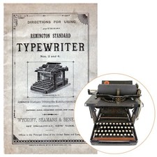 Remington No.4 Typewriter Instruction Manual Antique User Standard thumbnail