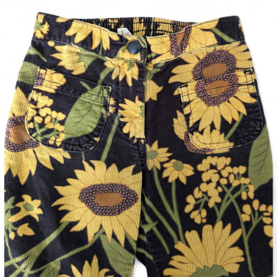 Toddler Girl Clothes Vintage Gymboree 4T Sunflower Fields Corduroy