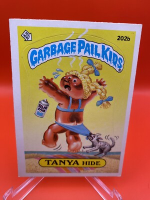1986 Topps Garbage Pail Kids #202b Tanya Hide