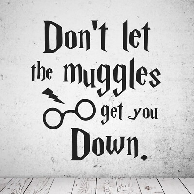 Wandtattoo Harry Potter - Dont let the muggles get you down