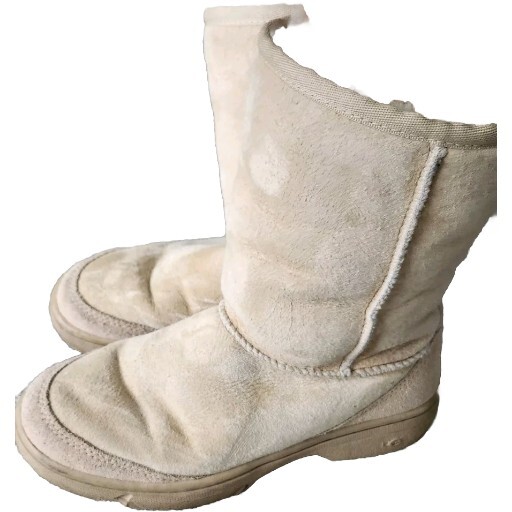 UGG 5225 Ultra Short Tan Suede Leather Shearling Boots Size 6 Women’s
