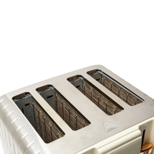 Haden Salcombe Cream 1.7L BPA Free Kettle & 4 Slice Wide Slot Toaster Set - Picture 13 of 13