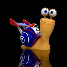 UNPAINTED Turbo the Snail 3D Printed Model Kit 5" Tall (12-22)