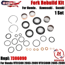For 91-09 Suzuki Fork Bushing Dust Oil Seal Rebuild Repair Kit GSXR750 / GSXR600