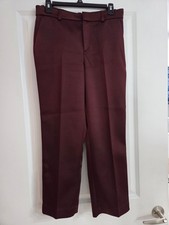 Zara Women's Burgundy High-Rise Dress Trousers. Retails for 99 see pic .
